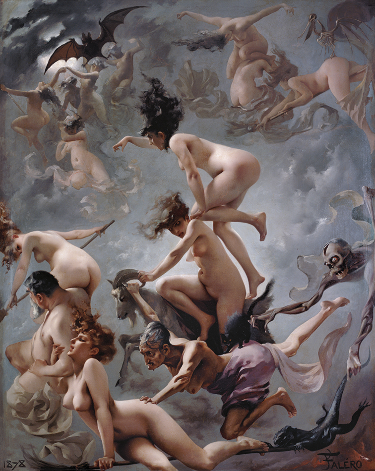 Witches going to their Sabbath, by Luis Ricardo Falero