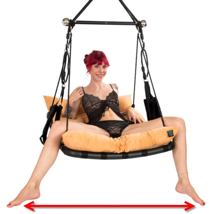 Space for your legs using the sexswing
