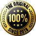 Badge "100% the original" since 2018